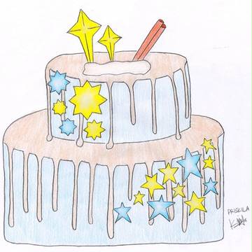 Stair Star Cake