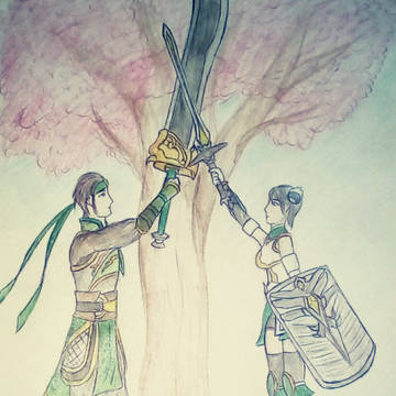 Guan Ping and Xingcai. The oath.