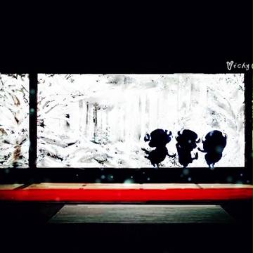 雪が降った！