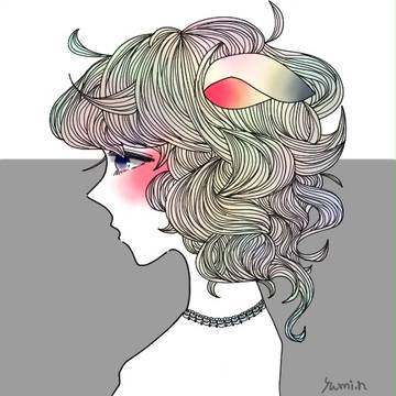 たれ耳少女