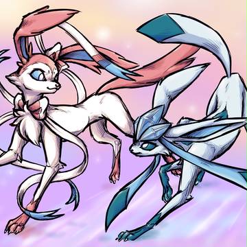 Sylveon & Glaceon