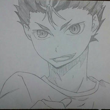 模写 ハイキュー 西谷夕