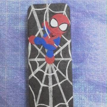 スパイダーマンを貼り絵で作ってみた