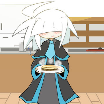 早起きしてパンケーキ焼いてくれたユキミさん