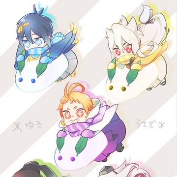 雪うさぎキーホルダー