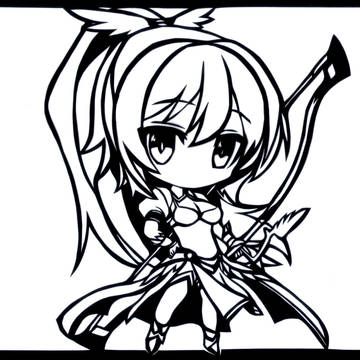 【切り絵】ちっちゃくてもナナリー【千年戦争アイギス】