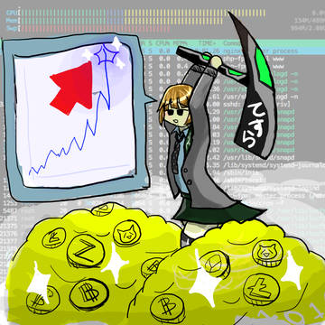 BitCoinを掘るこのはちゃん