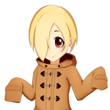 ダッフルコートの小梅ちゃん