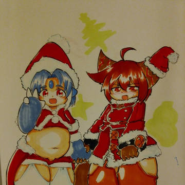 北川クリスマスイラスト