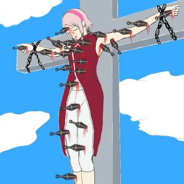sakura crucified