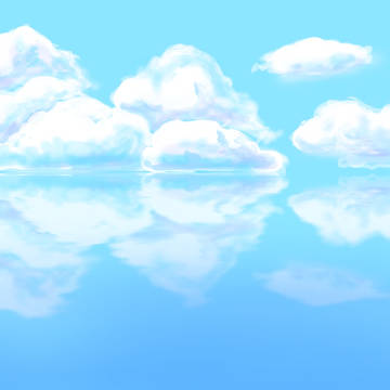 【落書き】ウユニ塩湖的な