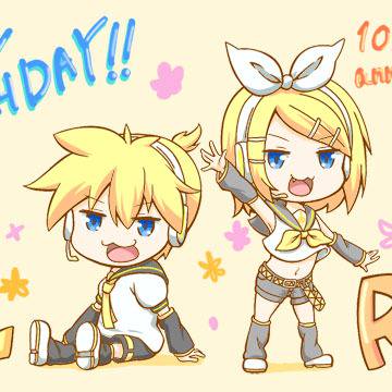 リンちゃんレンくんお誕生日おめでとう！