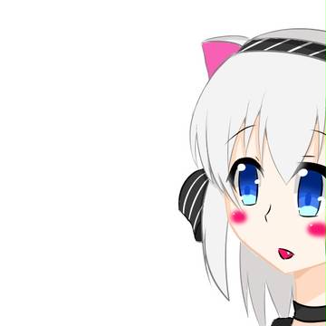白髪猫耳っ娘