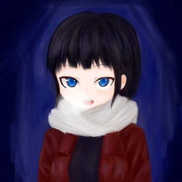 厚塗り女の子