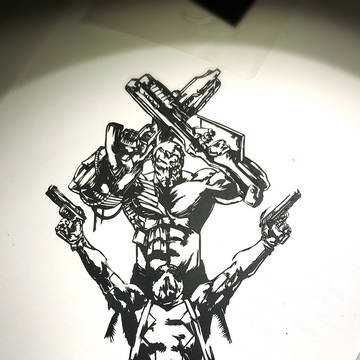【切り絵】デッドプール&ケーブル【アメコミ】