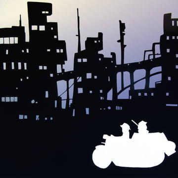 【切り絵】薄暮 少女終末旅行