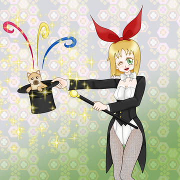 バニー安中さんの新年マジックショー