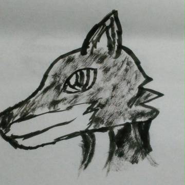 筆でケモノ
