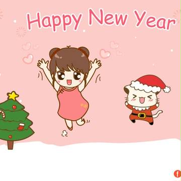哈妮貓祝您Happy New Year！