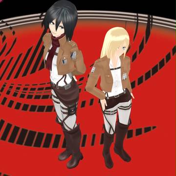 【テスト】ミカサとクリスタ【初心者】
