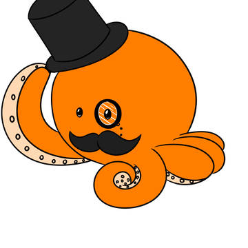 A friendly fancy Octopus greets