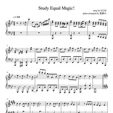 【SideM】Study Equal Magic!【ピアノ楽譜】