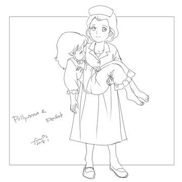 リハビリでバテたポリアンナをかかえるデラ