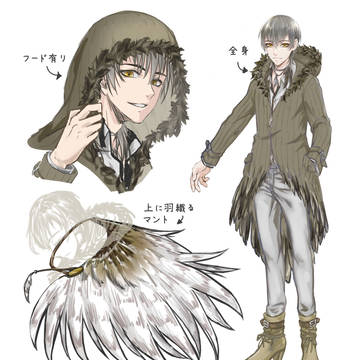 ふくろう擬人化
