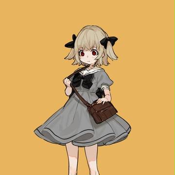 セーラーワンピ金髪ロリ
