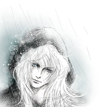 篠突く雨