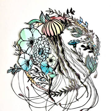 【切り絵】月華