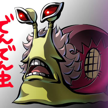 ワンピースの電伝虫(でんでん虫)ラクガキ。