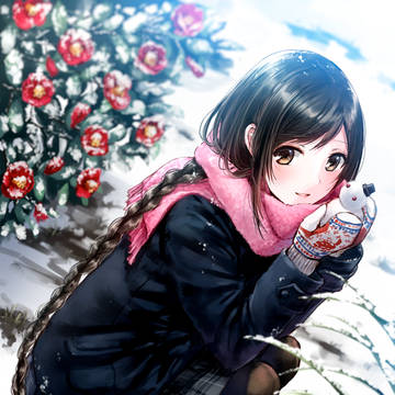 初雪だねっ！