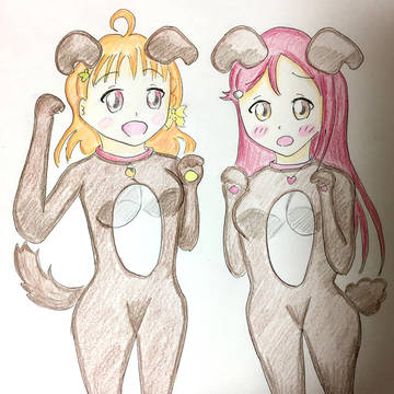 戌年犬コスちかりこ