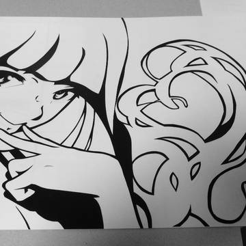 ストッキング切り絵