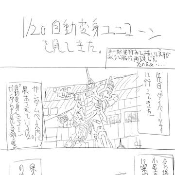 1/20自動変身ユニコーンガンダム見て来た。