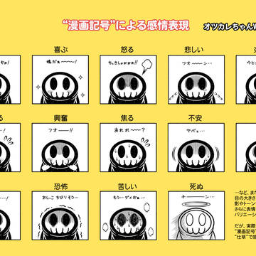 “漫画記号”による感情表現