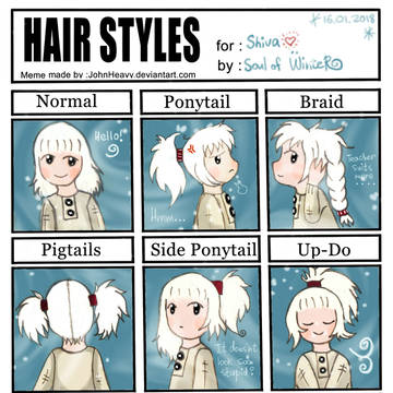 とつくにの少女: Shiva's Hairstyles Meme