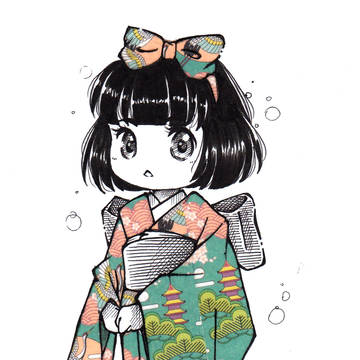 kimono girl