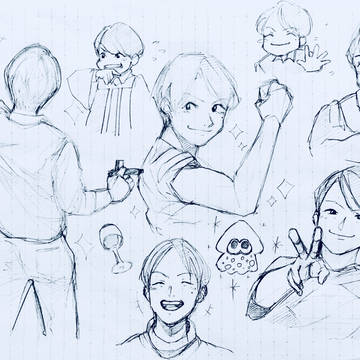 伊沢さん落書き。
