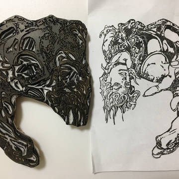 ジョジョ DIO消しゴムはんこ