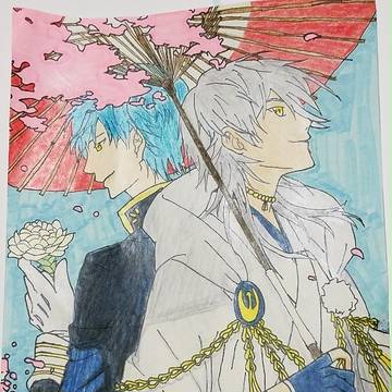 (鶴丸と一期)模写してみた
