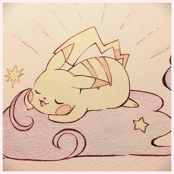 模写ピカチュウ