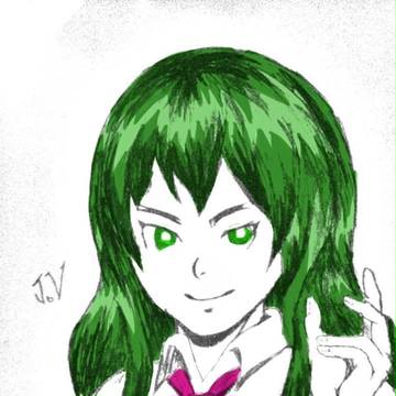 green haired detective