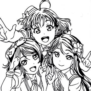 ラブライブ! サンシャイン!! 切り絵 その他三種