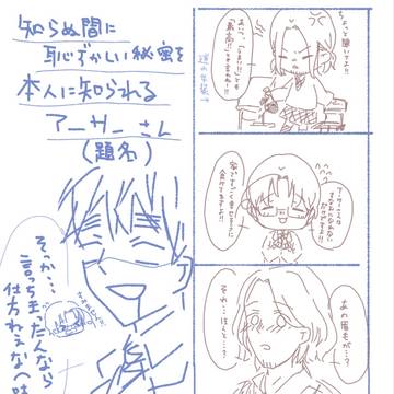 知らぬ間に恥ずかしい秘密を本人に知られるアーサーさん