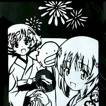 ガルパン切り絵