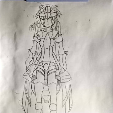 メカ少女っぽい落書き
