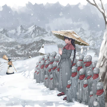 雪中地蔵