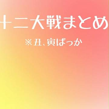 十二大戦まとめ